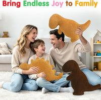 Dino Nugget Pillow Plush, Dinosaur Chicken Plush Nuggets Pillow Funny Birthday Gifts for Boys - Mixed 3 Pcs / Large - image 4