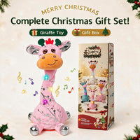 Dancing Talking Giraffe Toy, Singing Giraffe Baby Toys for Kids – Fun for Kids & Family - Pink Silver Stripe Giraffe - image 2