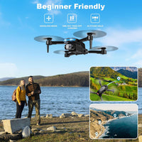 Drone with 1080P Camera - Foldable Remote Control RC Quadcopter FPV Drone – Fun for Kids & Family - Black - image 4