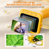 SKYBASIC Digital Microscope for Kids - 3"-Yellow - image 2