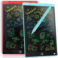 [2 Pack] Genialba LCD Writing Tablet 10-Inch Colorful Doodle Board - Blue & Red / 10 Inch / 2