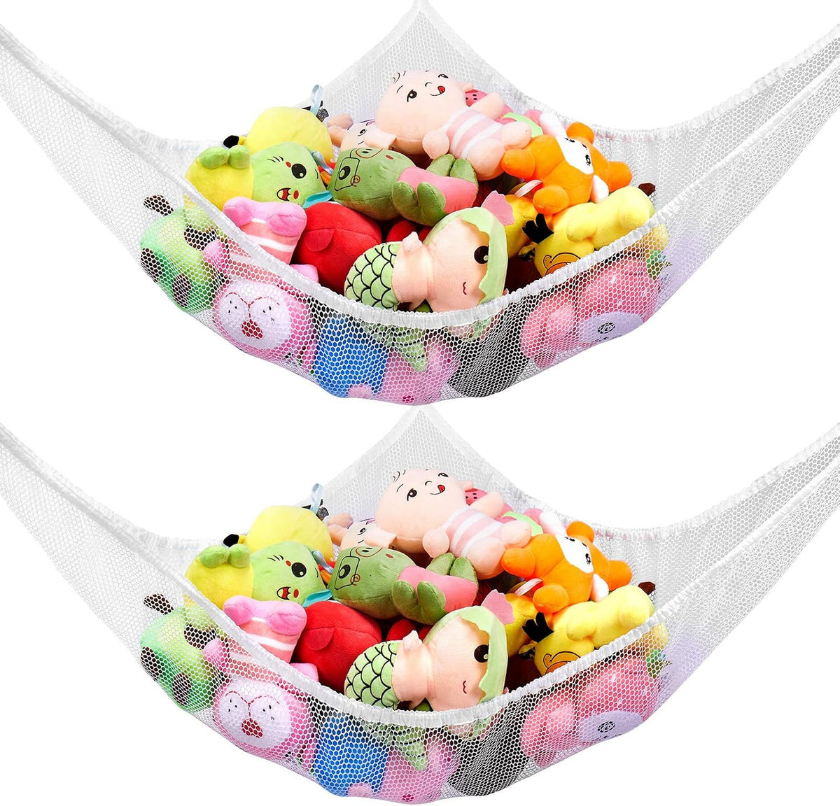Stuffed Animal Net or Hammock, Stuffed Animal Net - White / 83in