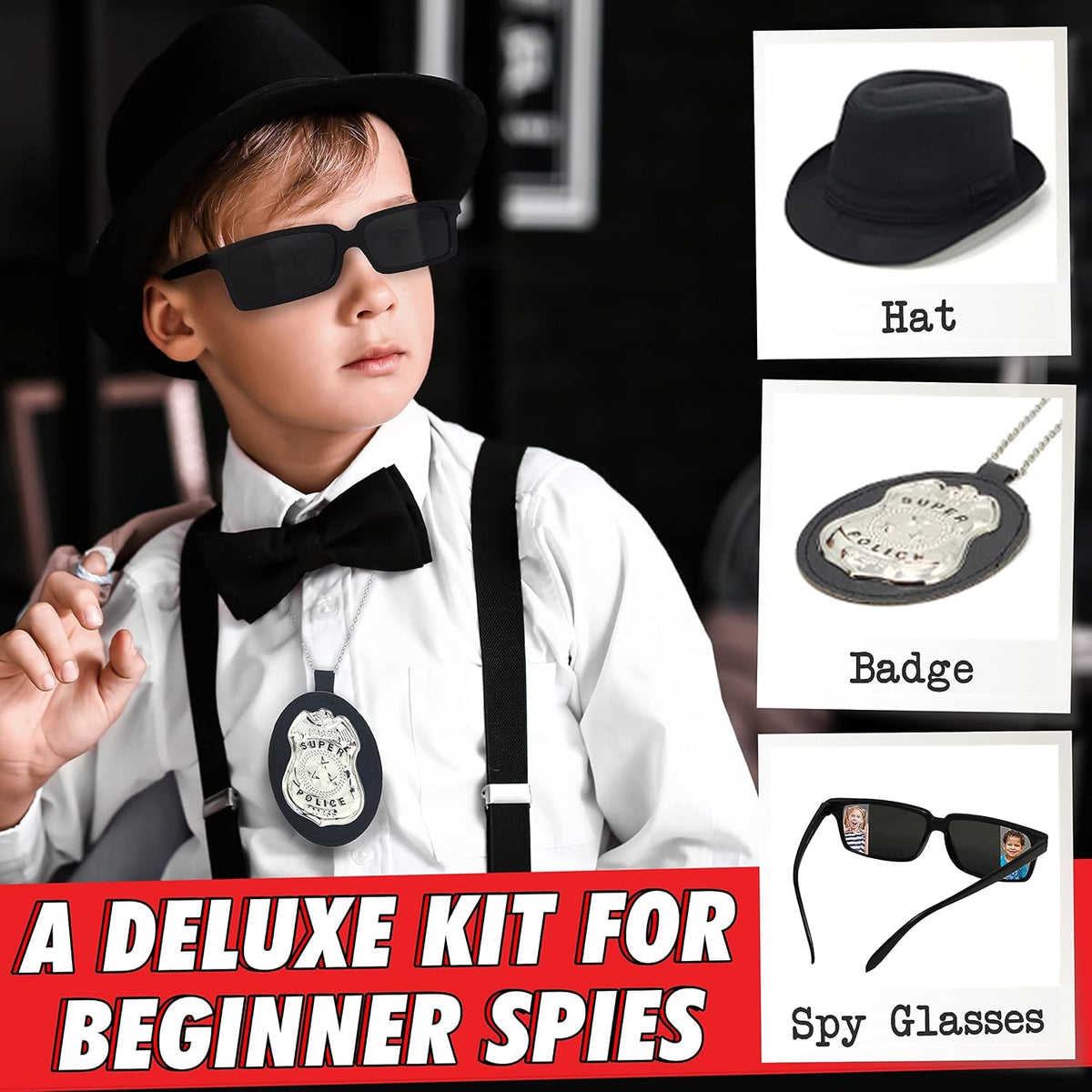 BLOONSY Spy Kit for Kids, Detective Kit with Spy Toys and Secret Agent Set – Fun for Kids & Family - image 3