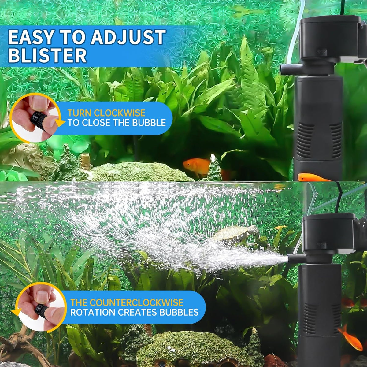 Aquarium Filter for 55-150 Gallons Tank - Black / 55-150 Gallon Fish Tank - image 4
