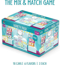 Weruva Wet Cat Food, The Mix and Match Game Pate Variety Pack, 3oz Can, Pack of 18