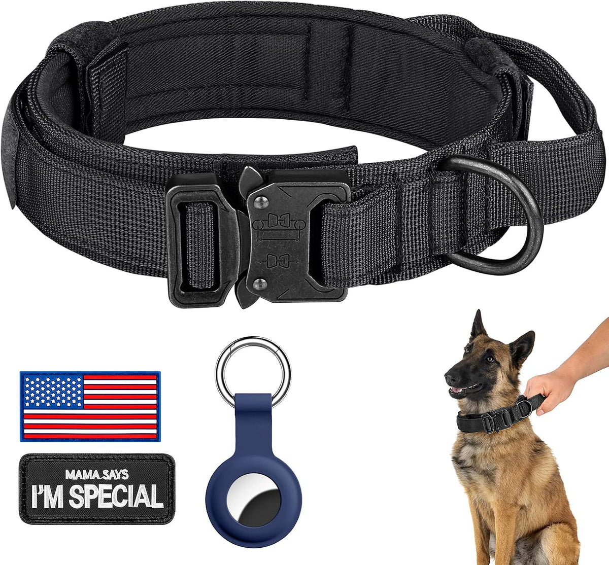 DAGANXI Tactical Dog Collar - Black / L