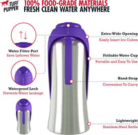PupFlask Large Dog Water Bottle - 27 Ounce / Ultra Violet - image 4