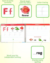 Coogam Learn to Write Workbook, Numbers Letters Practicing Book - image 2