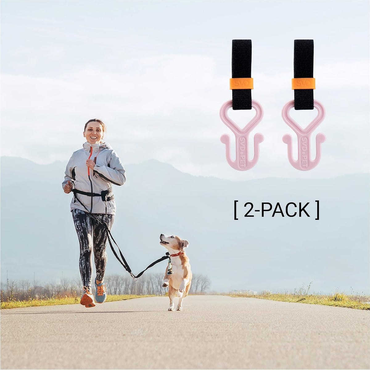 SVD.PET Dog Poop Bag Holder, Waste Bag Holder - 2 Count (Pack of 1) / Pink - image 2
