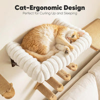 FUKUMARU Cat Wall Shelves, Sisal Mat - White / 1 Pack - image 4
