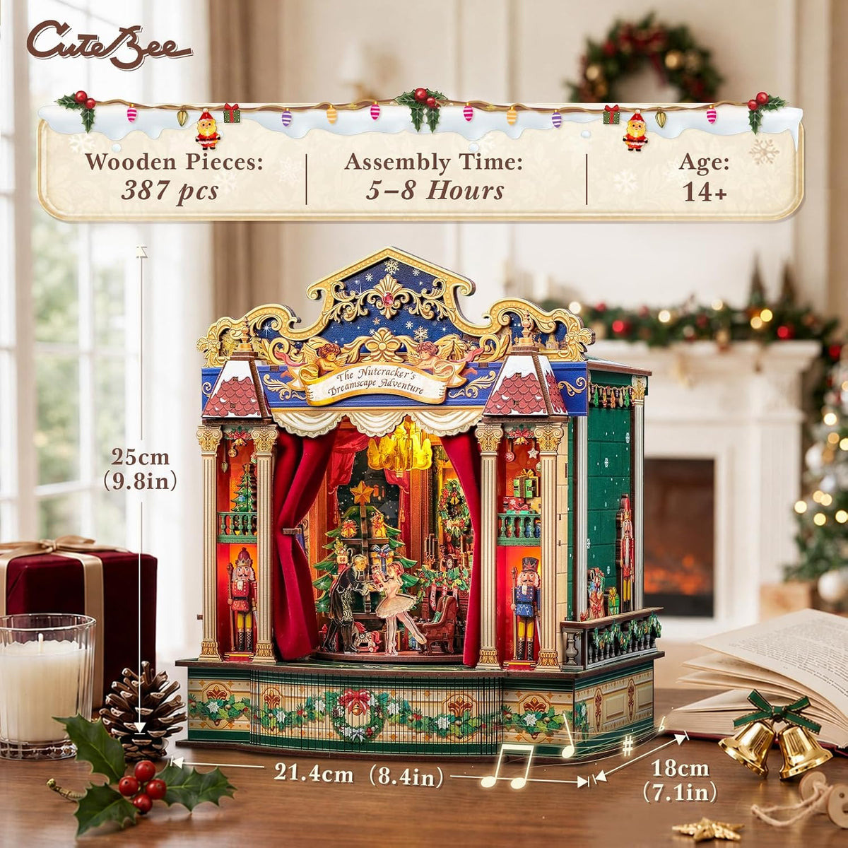 CUTEBEE 3D Wooden Puzzle for Adults - Dreamscape Adventure - image 2