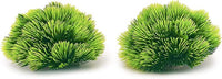 BEGONDIS 2Pcs Aquarium Decorations Fish Tank Artificial Green Water Plants Made of Soft Plastic