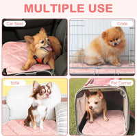 2 Pack Self Warming Cat Bed Thermal Pet Mat - 16 x 20 inches / Pink - image 4