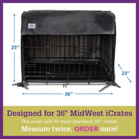 Pet Dreams Dog Crate Cover, Khaki, XX Large, 48" – Essentials for Dogs - Pink Blush / 36.0"L x 23.0"W x 25.0"H - image 2