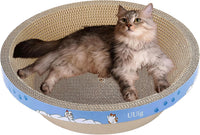 Cat Scratcher Bed 23.6x14.9” Extra Large Cardboard Cat Scratching Bed – Essentials for Cats - 1PC-17.7 x 17.7 x 3.9 inches