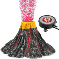 Uniclife Aquarium Volcano Ornament Kit Realistic Resin Volcanic - Red
