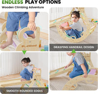 BlueWood Pikler Triangle Set with Safe Handle - Rainbow - image 4