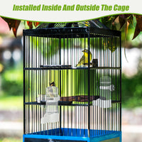 2 Pack Automatic Bird Cage Water Dispenser - White / 2PCS Water Dispenser - image 3