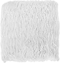 Huskein Bead Necklace, 33" Colorful Mardi Gras Beads Necklaces - White / 12