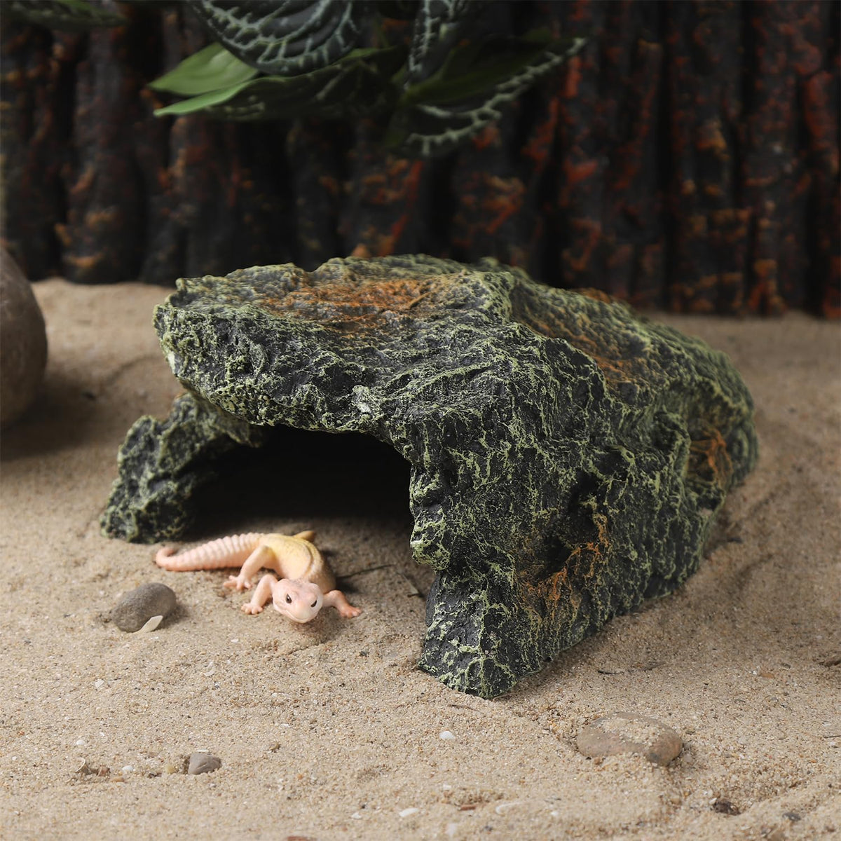 IBWell Resin Reptile Rock Cave, Lizard Tank Décor - image 4