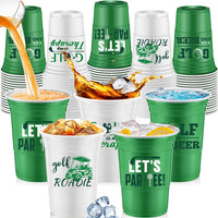 Norme 48 Pcs Checkered Flag Plastic Cups - Golf Ball