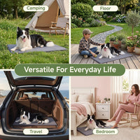 Outdoor XL Dog Crate Pad Bed, Waterproof Wipeable Mat, 41" - Dark Grey / 23"L x 17"W x 1.2"Th - image 2