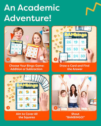 BAMBingo Multiplication and Division Facts Bingo Game – Fun for Kids & Family - Addition and Subtraction - image 4