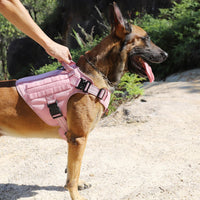 Tactical Dog Harness for Large Dogs, Reflective No Pull Dog Vest - Medium (Pack of 1) / Pink - image 2