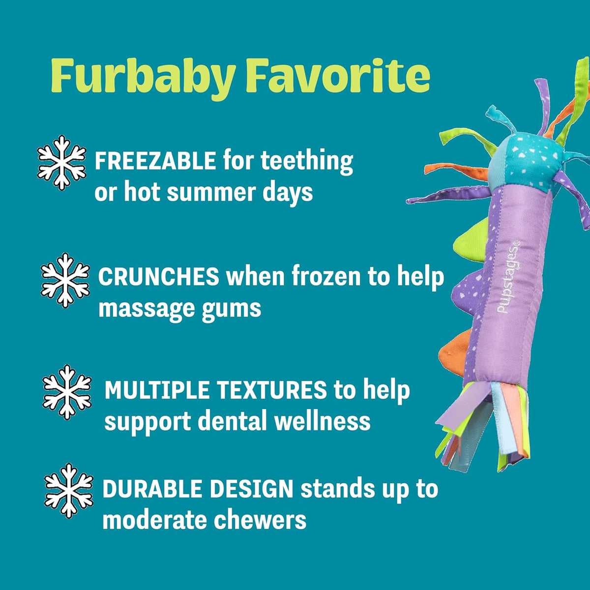 Cool Teething Stick Dental Dog Chew Toy, Soak & Freeze, 8.5" – Essentials for Dogs - Teething Stick - image 3