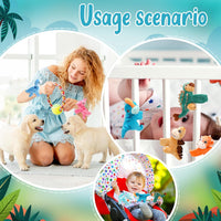 Liliful 8 Pack Kids Plush Gifts Stuffed Animal Slap Bracelets - Dinosaur - image 4