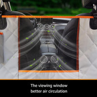 Luxury Dog Car Seat Cover for Back Seat Breathable Mesh Window Dog - Standard / GRAY - image 2