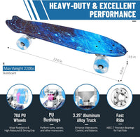 BELEEV 22 inch Skateboards for Kids - Galaxy Blue - image 3