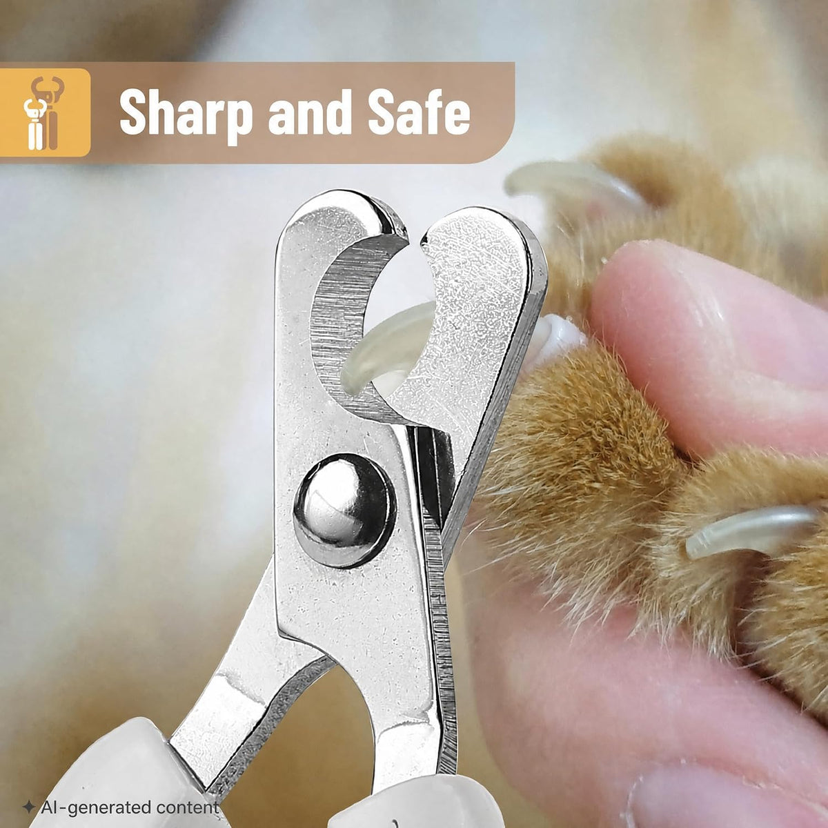 Mr. Pen, Cat Nail Clipper, Stainless Steel - White/Lime Green - image 3