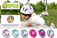 BeBeFun girls bike helmet in pink with 12 air vents and adjustable fit knob, ages 3 to 10 - view 29