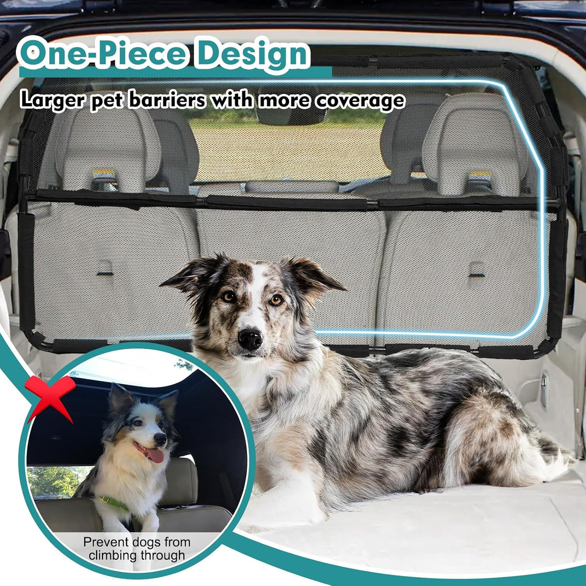 Dog Car Barrier Escape-Proof - Large - image 2