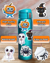 JCFIRE Halloween Stickers for Kids - Halloween 100 Pcs - image 2