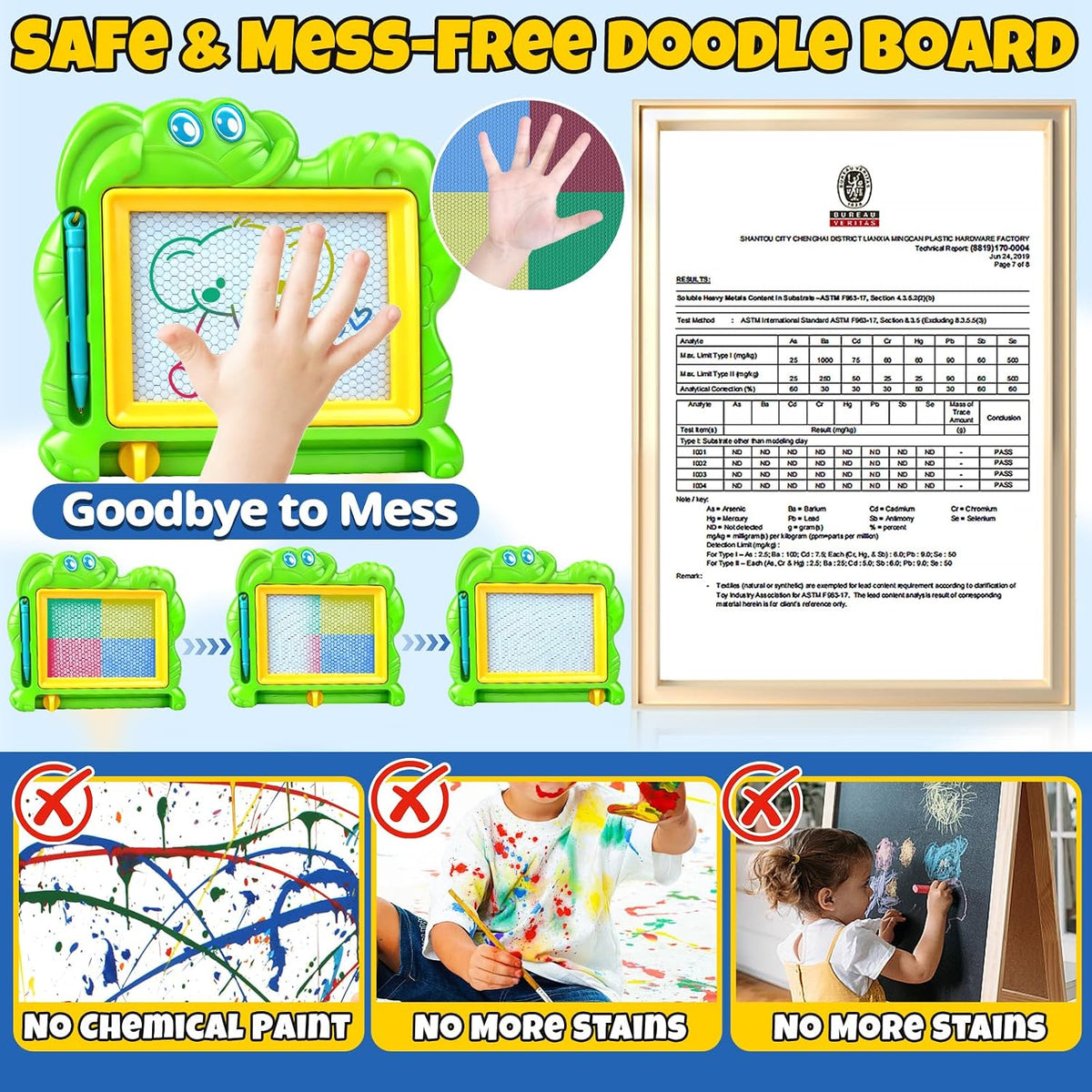 15 Pack Magnetic Drawing Board for Kids - Colorful Drawing boards / 15 - image 4