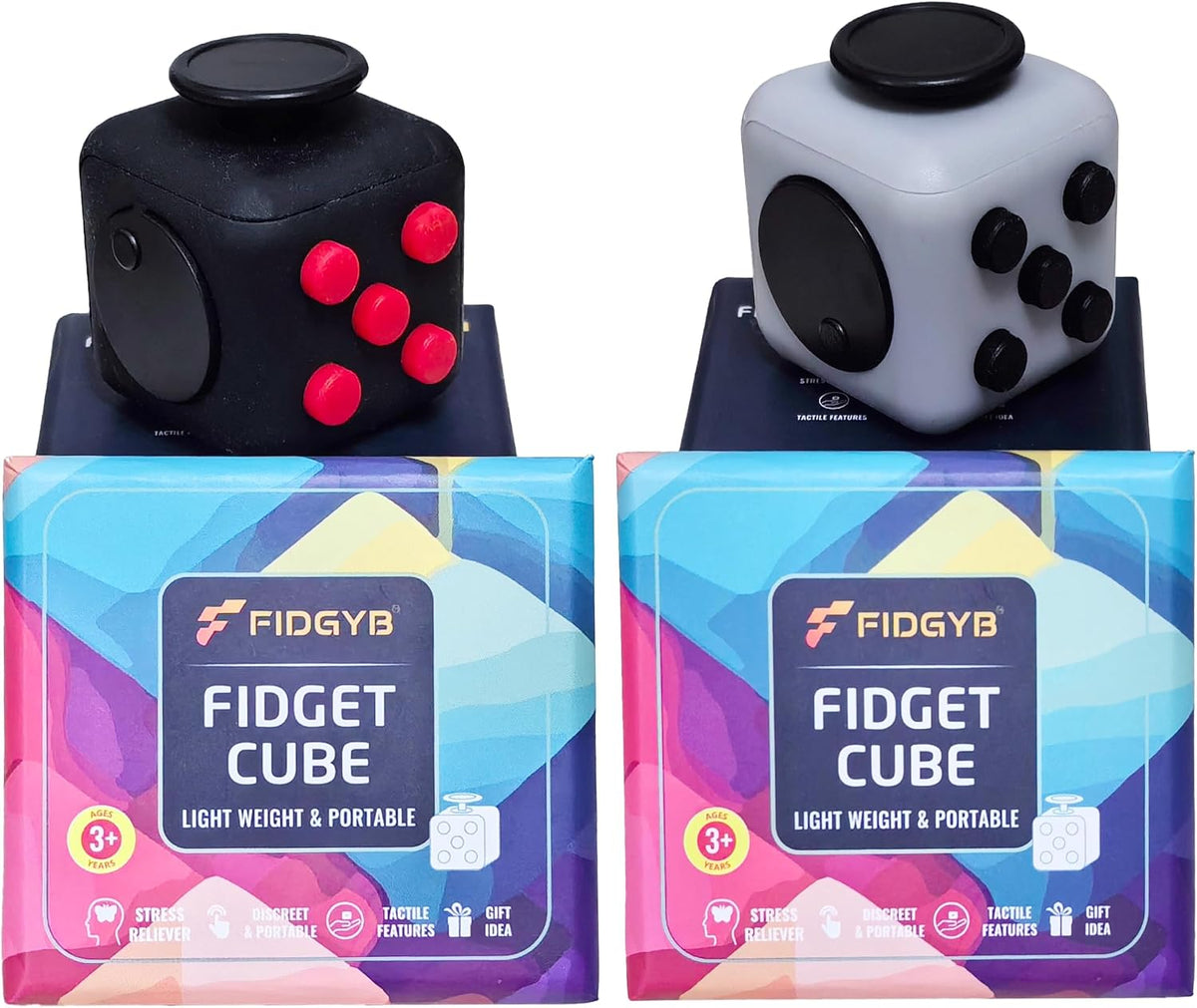 Cube Fidget Toy for Adults & Kids, Smooth - BR+LGB