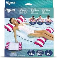 Aqua 4-in-1 Monterey Hammock Pool Float & Water Hammocks - Pink / Monterey Hammock / 1 Pack - image 2