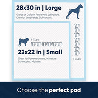 American Kennel Club Scented Puppy Training Pads with Ultra Absorbent Quick Dry Gel – 22 x 22 Pee Pads for Dogs - Fresh Scented - Pack of 100