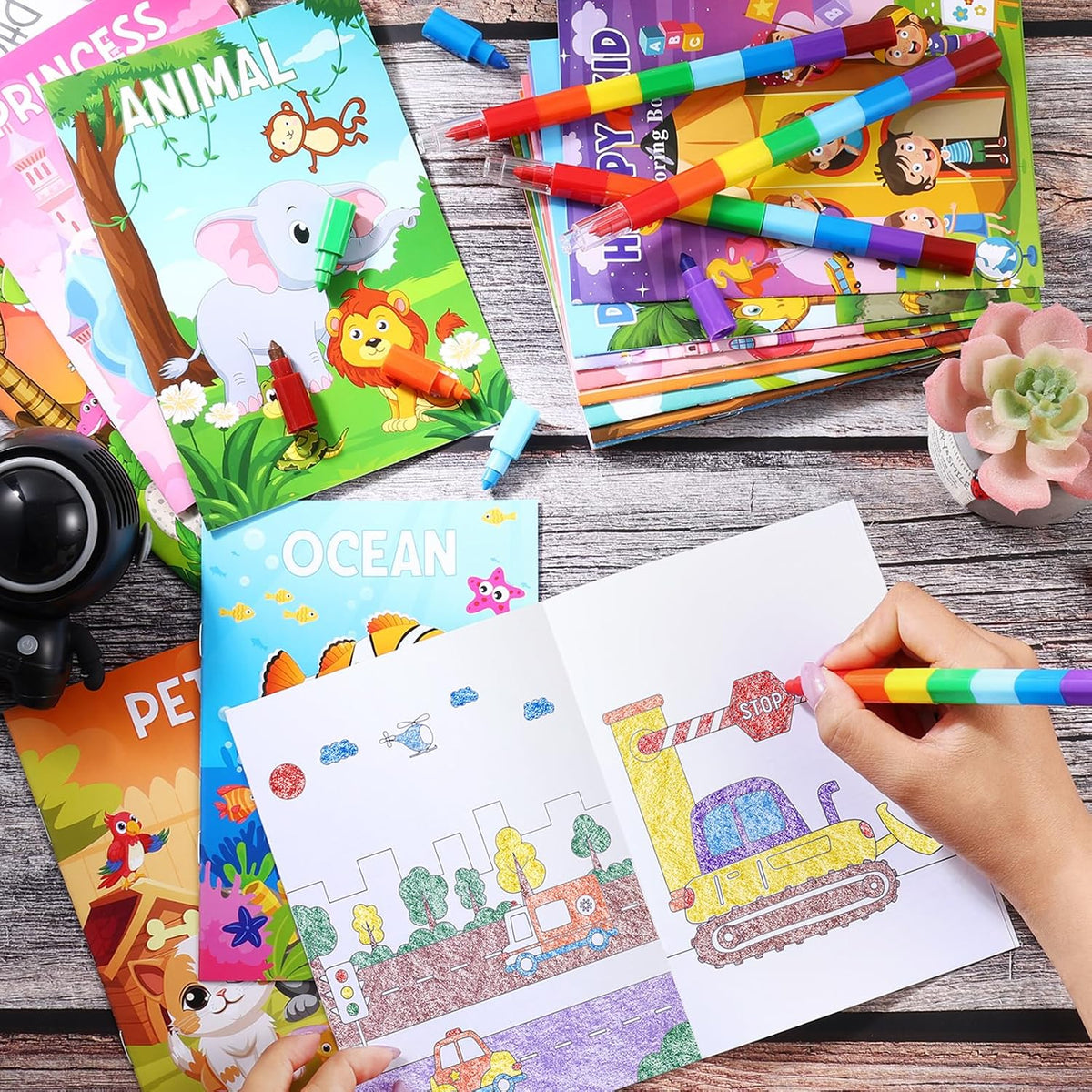 BenLouis Mini Coloring Books Bulk for Kids Ages 4-8-12 （24pcs Classic） – Fun for Kids & Family - 24 / Assorted - image 3