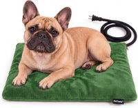 Cat Heating Pad, Heated Cat Bed, MET Safety Listed - Grass Green / Medium: 20" x 16" x 1.6"