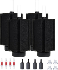 ALEGI Aquarium Bio Sponge Filter with Ceramic Media for 40-75 Gal - 75+ Gallon 4 pack