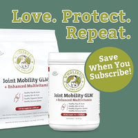 Wholistic Pet Organics Joint Supplement: Joint Mobility with Green Lipped Mussel Daily Joint Health Supplements for Dogs - Dog Glucosamine Powder with MSM, Probiotics, Vitamins, Minerals - 4 Lb