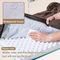 EHEYCIGA Orthopedic Dog Bed Medium Size, Memory Foam Dog Bed - Brown / 30.0"L x 20.0"W x 6"Th - image 3