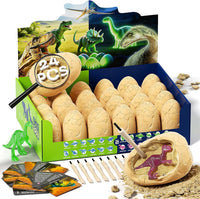 24 Dinosaur Eggs Dig Kit Toys for Kids - 24 Dinosaur Eggs(Glow in The Dark)
