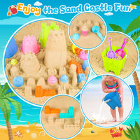 REZUCREY Beach Toys with 4 Castle Buckets - image 4