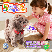 Marsjoy Samoyed Walking Dog Toy for Kids Singing Talking Puppy Barks - Teddy - image 4