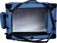 Amazon Basics Portable Folding Soft Pet Dog Crate Carrier Kennel - BLUE / 26.0"L x 18.0"W x 18.0"H - image 3