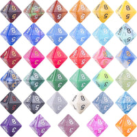 AUSTOR 35 Pieces 20 Sided Dice Polyhedral Dice Set Mixed Color Game - 8 Sideds - image 2